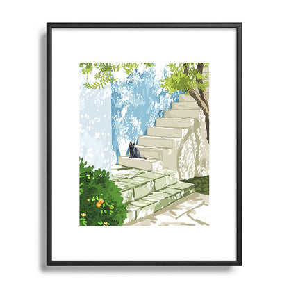 83 Oranges Being a person Metal Framed Art Print
