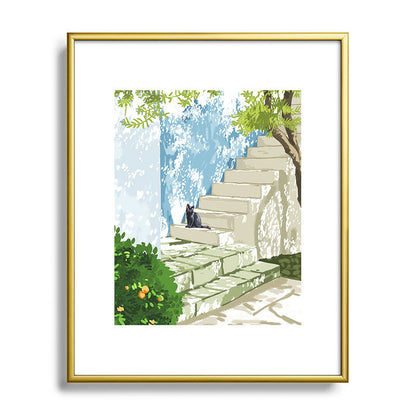 83 Oranges Being a person Metal Framed Art Print