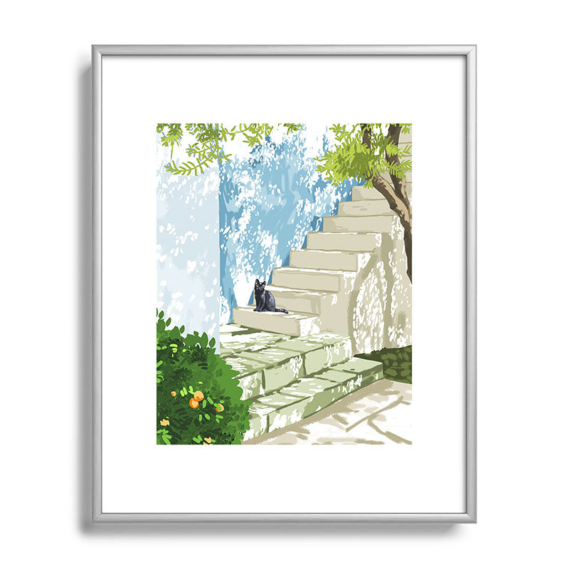 83 Oranges Being a person Metal Framed Art Print