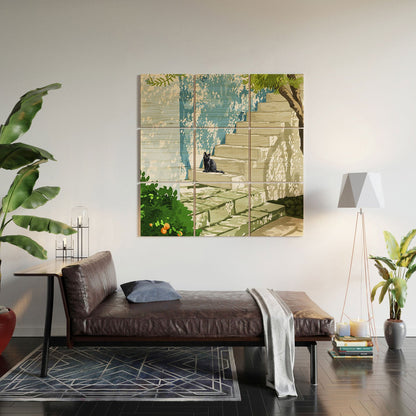 83 Oranges Being a person Wood Wall Mural