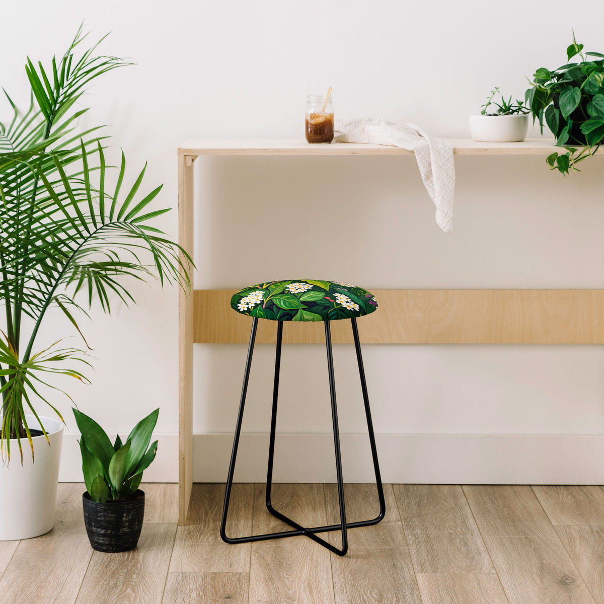 83 Oranges Beneath The Jungle Canopy Counter Stool