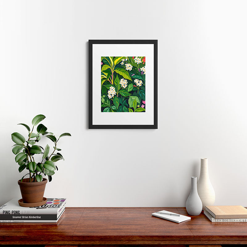 83 Oranges Beneath The Jungle Canopy Framed Art Print