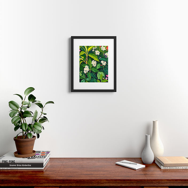 83 Oranges Beneath The Jungle Canopy Framed Art Print