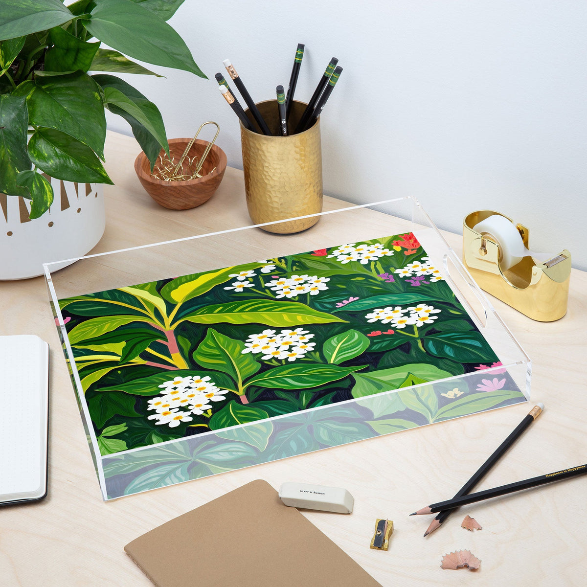 83 Oranges Beneath The Jungle Canopy Acrylic Tray