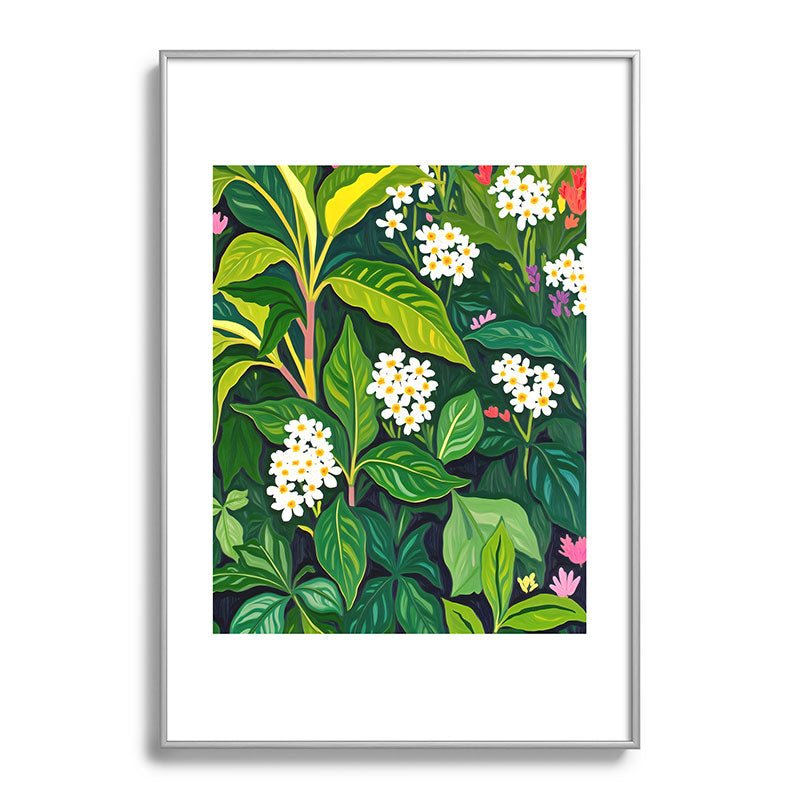 83 Oranges Beneath The Jungle Canopy Metal Framed Art Print