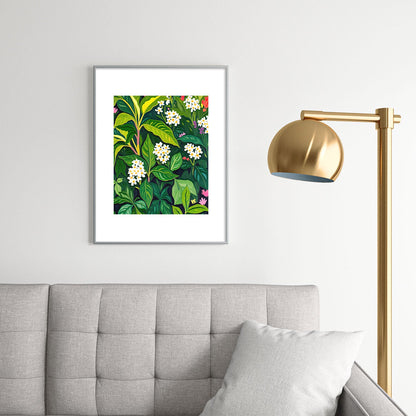 83 Oranges Beneath The Jungle Canopy Metal Framed Art Print