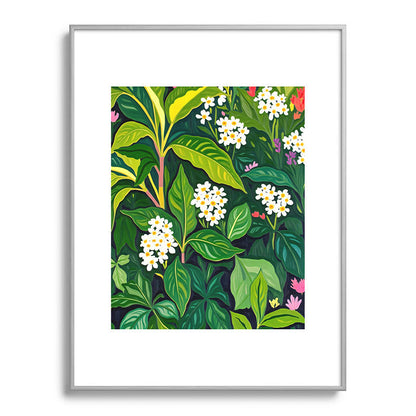 83 Oranges Beneath The Jungle Canopy Metal Framed Art Print