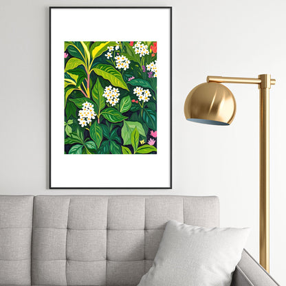83 Oranges Beneath The Jungle Canopy Metal Framed Art Print