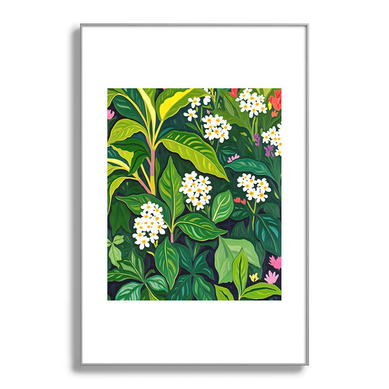 83 Oranges Beneath The Jungle Canopy Metal Framed Art Print