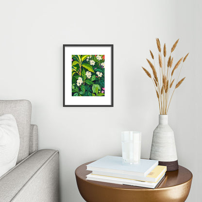 83 Oranges Beneath The Jungle Canopy Metal Framed Art Print