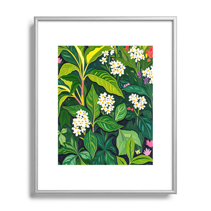 83 Oranges Beneath The Jungle Canopy Metal Framed Art Print