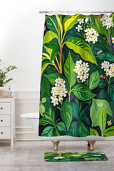 83 Oranges Beneath The Jungle Canopy Shower Curtain And Mat