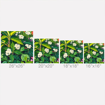 83 Oranges Beneath The Jungle Canopy Throw Pillow