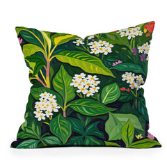 83 Oranges Beneath The Jungle Canopy Outdoor Throw Pillow