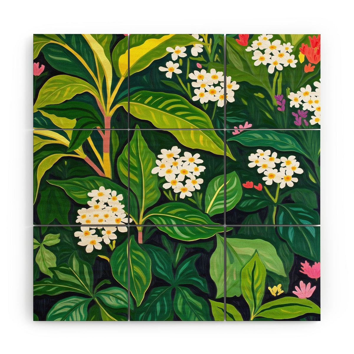 83 Oranges Beneath The Jungle Canopy Wood Wall Mural