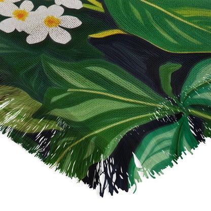 83 Oranges Beneath The Jungle Canopy Throw Blanket