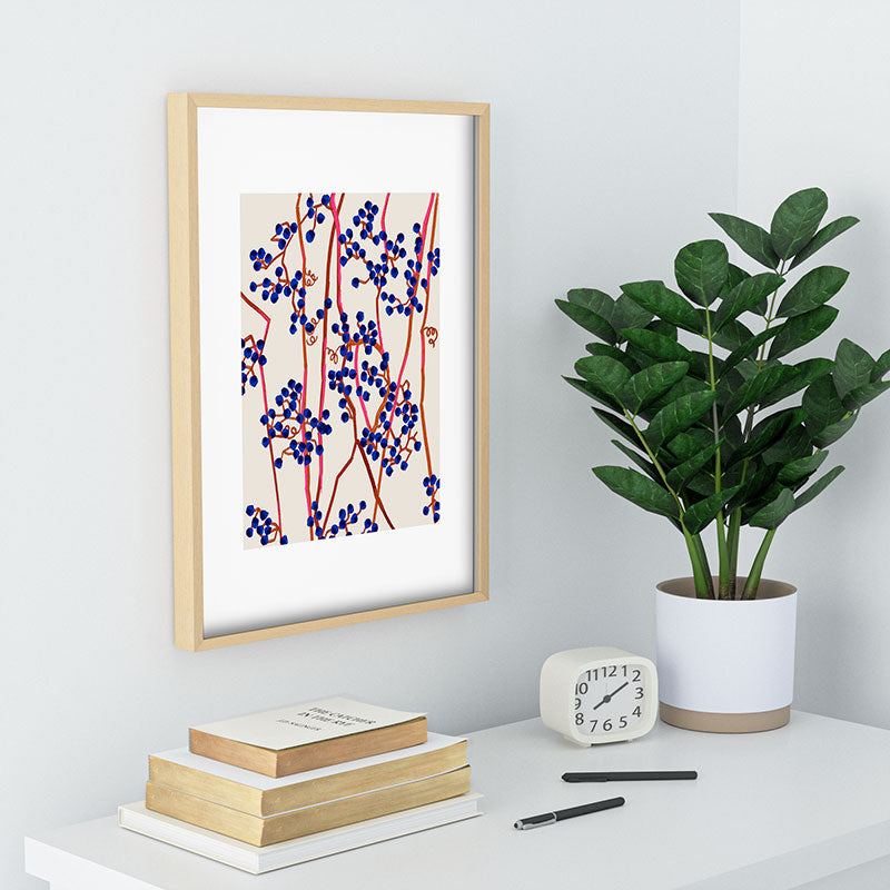 83 Oranges Berry Summer Recessed Framing Rectangle