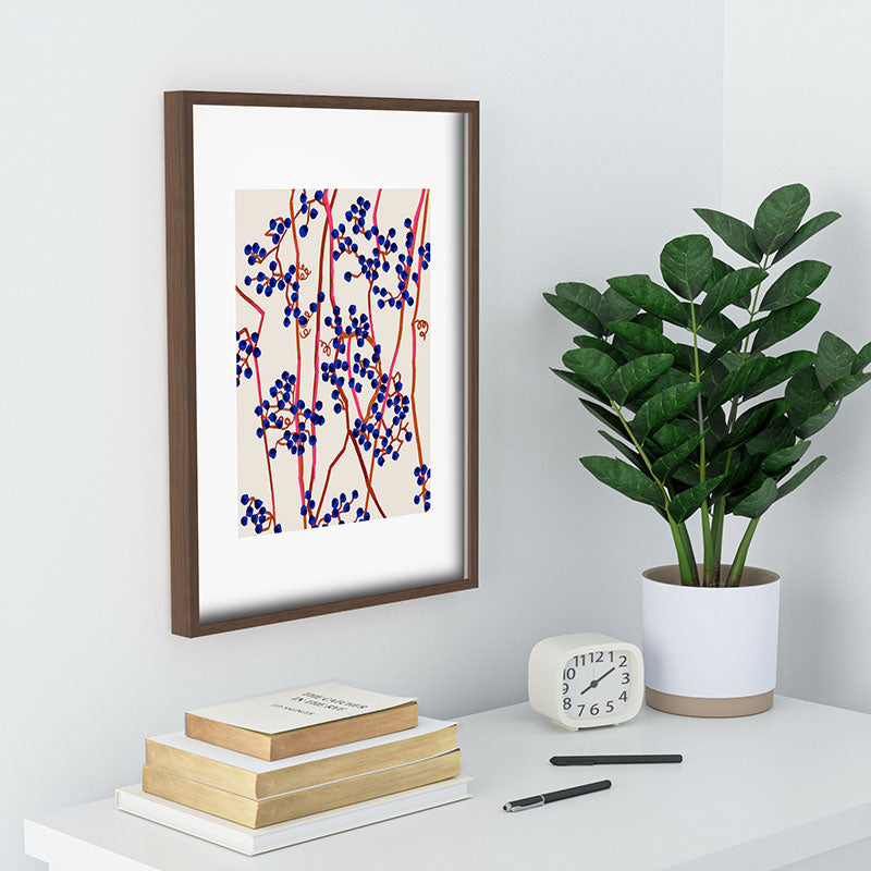 83 Oranges Berry Summer Recessed Framing Rectangle
