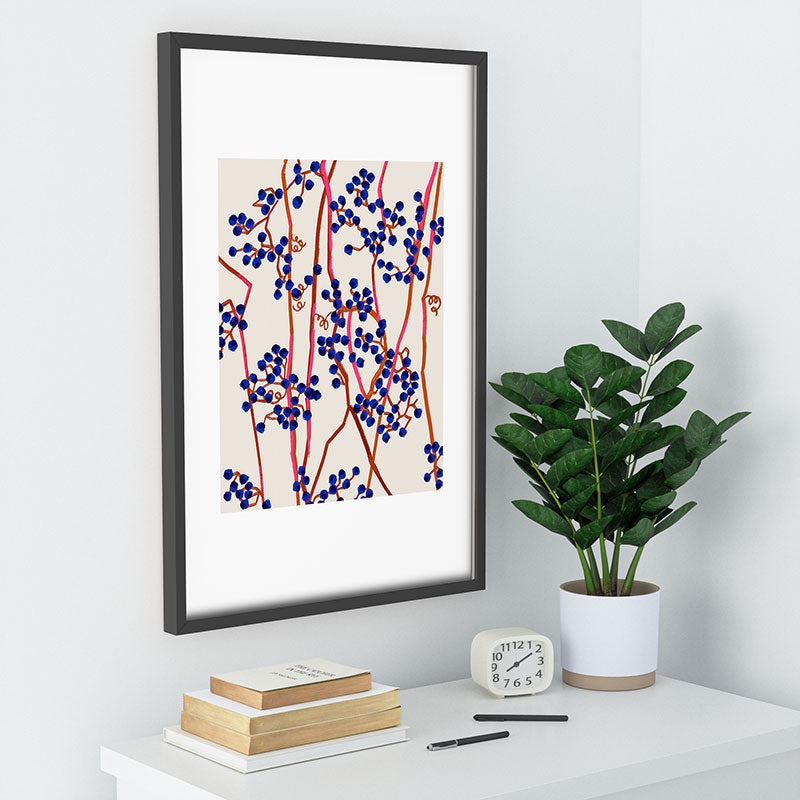 83 Oranges Berry Summer Recessed Framing Rectangle