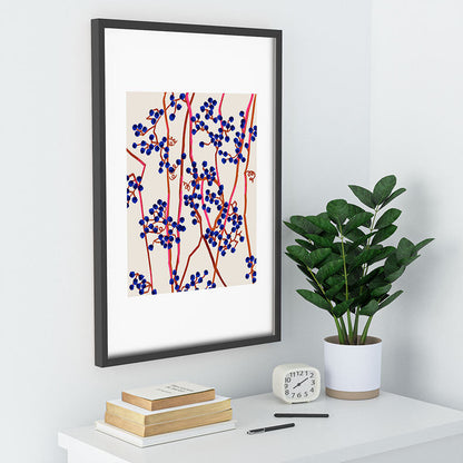 83 Oranges Berry Summer Recessed Framing Rectangle