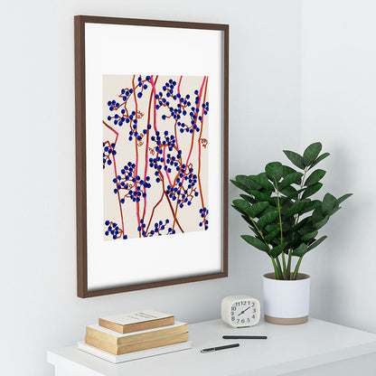 83 Oranges Berry Summer Recessed Framing Rectangle