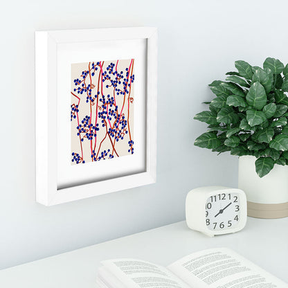 83 Oranges Berry Summer Recessed Framing Rectangle