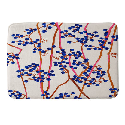 83 Oranges Berry Summer Memory Foam Bath Mat