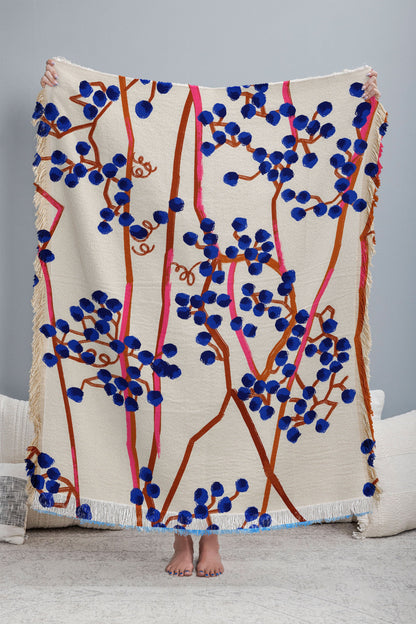 83 Oranges Berry Summer Throw Blanket