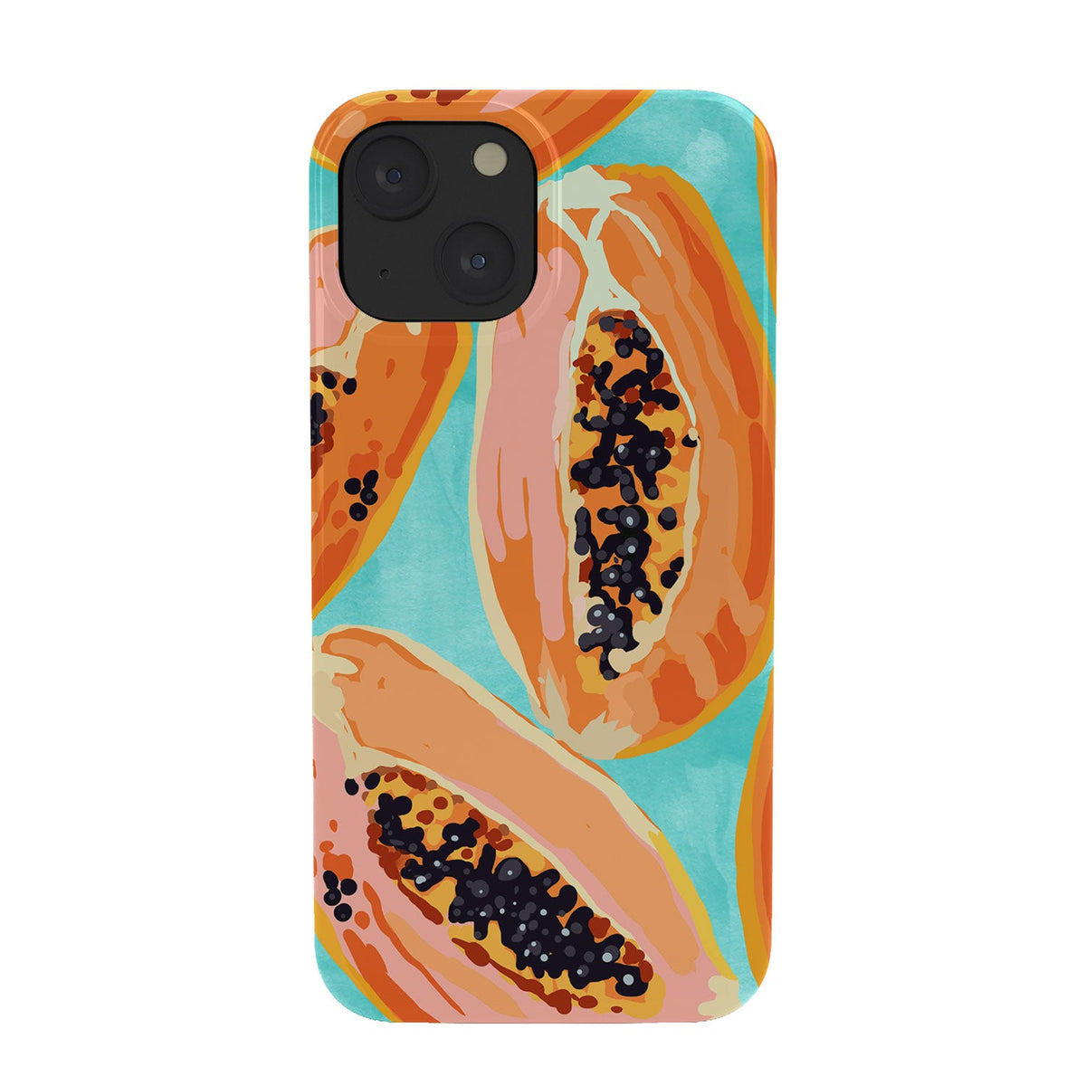 83 Oranges Big Papaya Watercolor Painting Phone Case