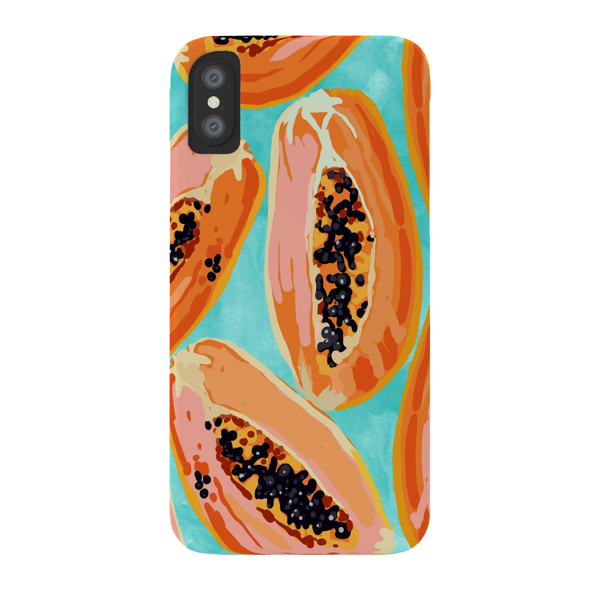 83 Oranges Big Papaya Watercolor Painting Phone Case