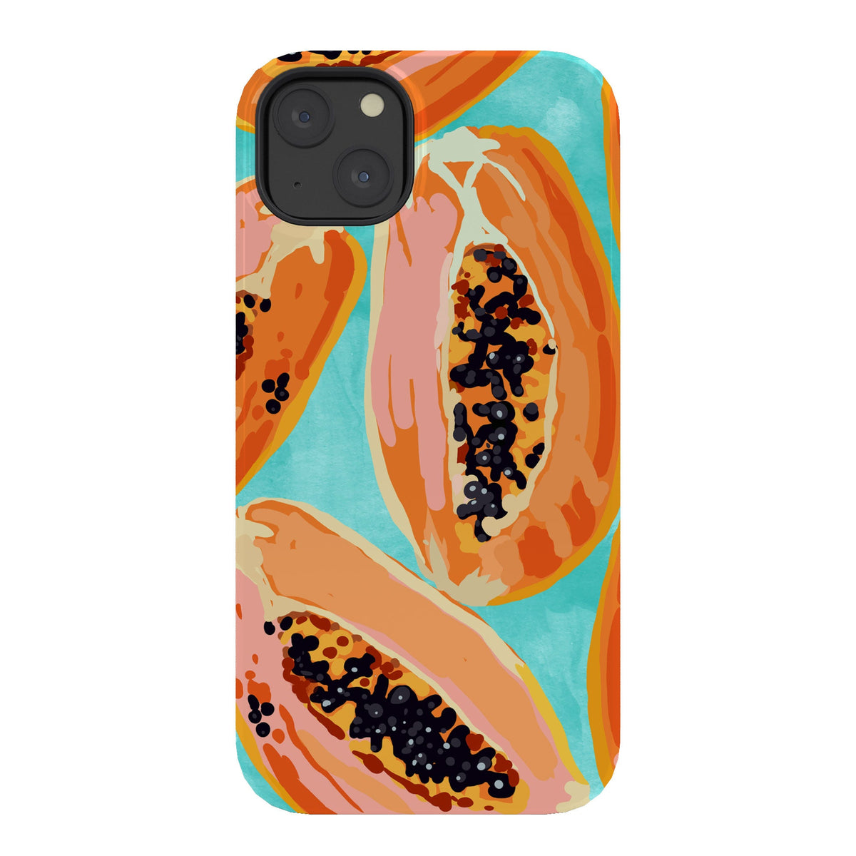 83 Oranges Big Papaya Watercolor Painting Phone Case