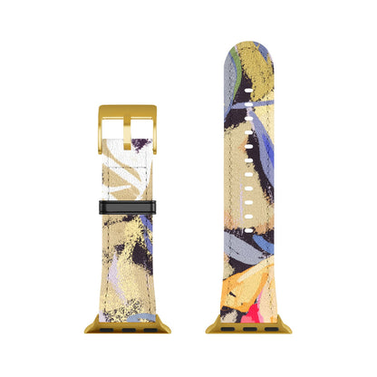 83 Oranges Blooms in The Butter Forest Apple Watch Band