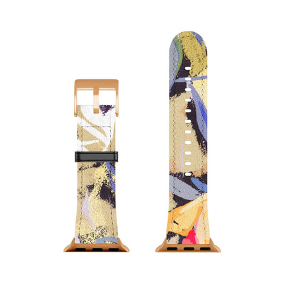 83 Oranges Blooms in The Butter Forest Apple Watch Band