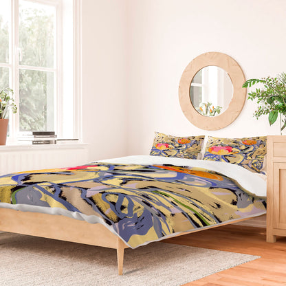 83 Oranges Blooms in The Butter Forest Duvet Cover