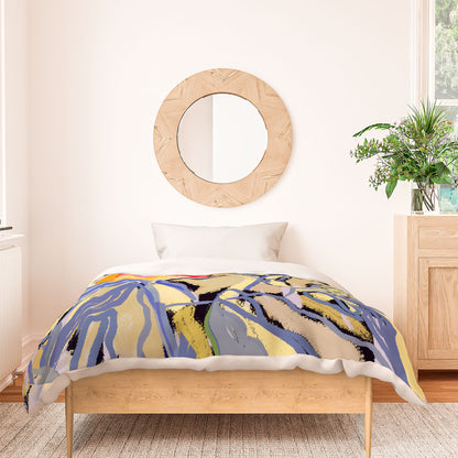83 Oranges Blooms in The Butter Forest Duvet Cover
