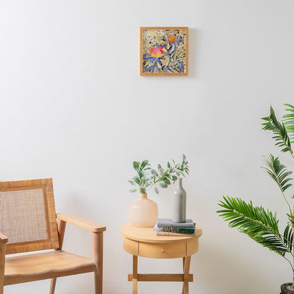 83 Oranges Blooms in The Butter Forest Framed Wall Art