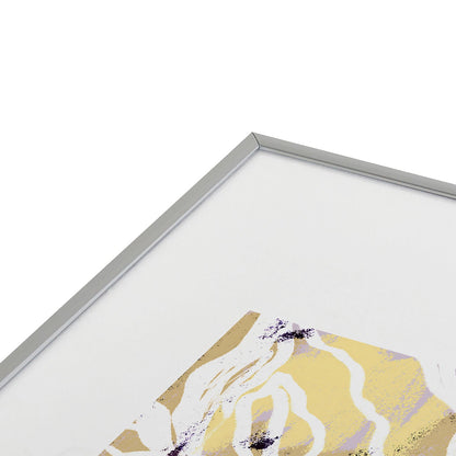 83 Oranges Blooms in The Butter Forest Metal Framed Art Print