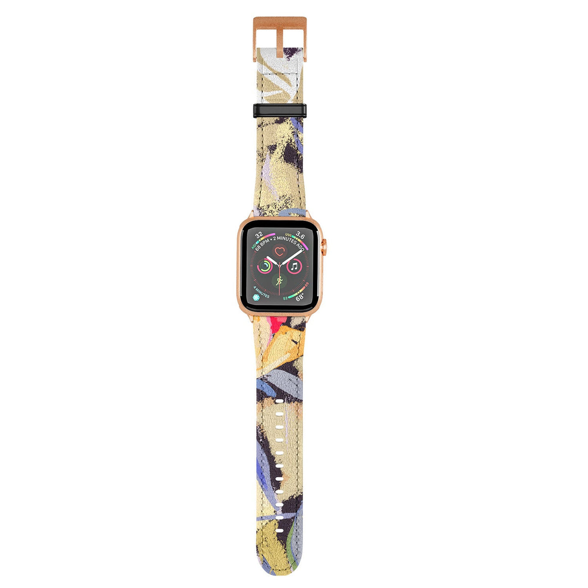 83 Oranges Blooms in The Butter Forest Apple Watch Band