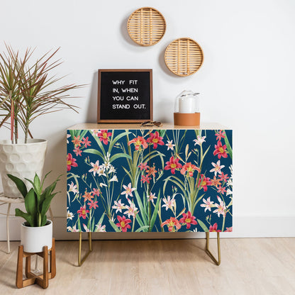 83 Oranges Blossom Botanical Credenza
