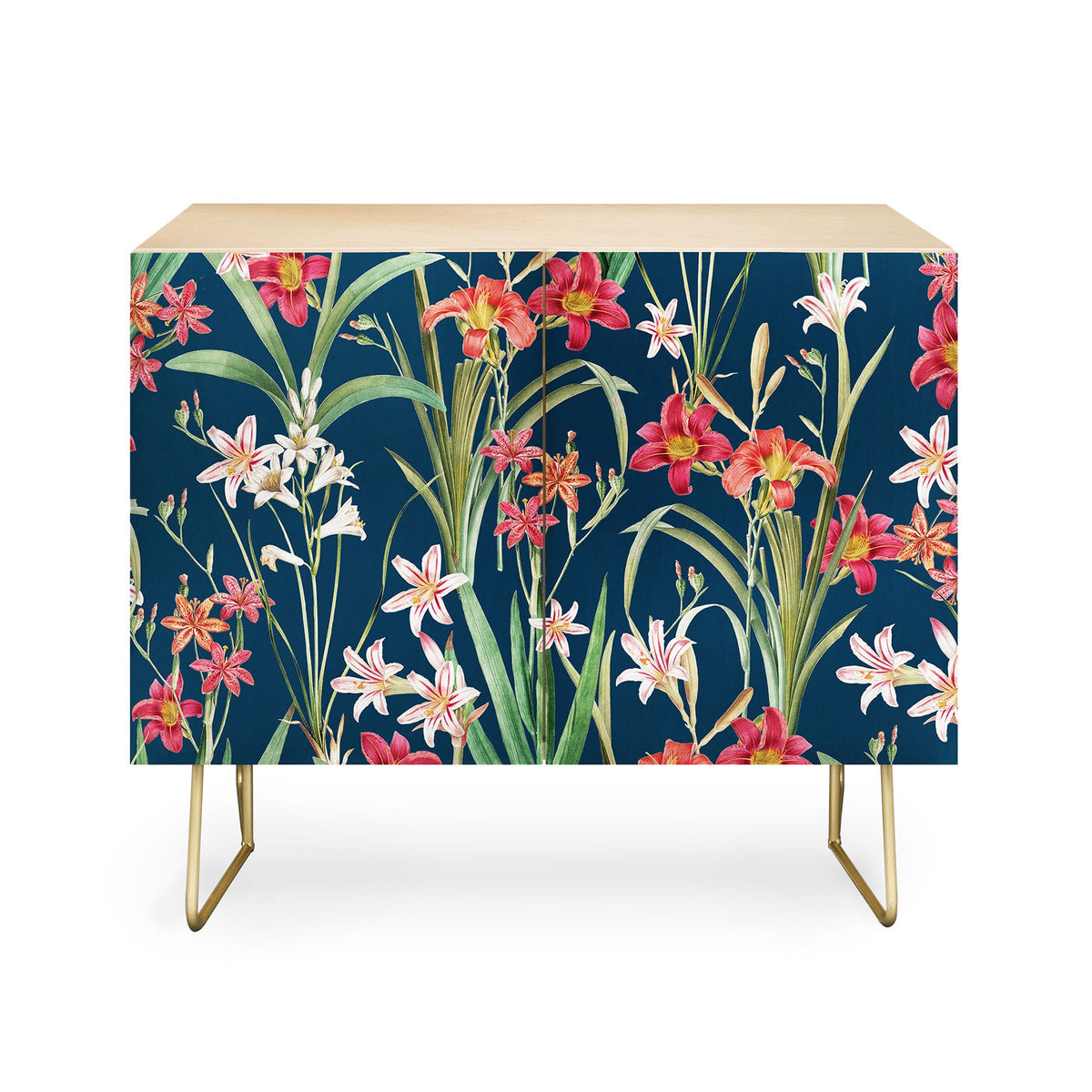 83 Oranges Blossom Botanical Credenza