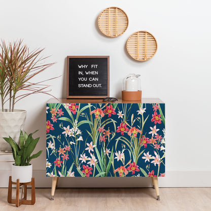 83 Oranges Blossom Botanical Credenza
