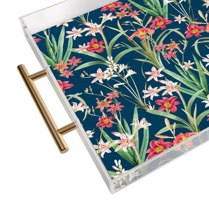 83 Oranges Blossom Botanical Acrylic Tray