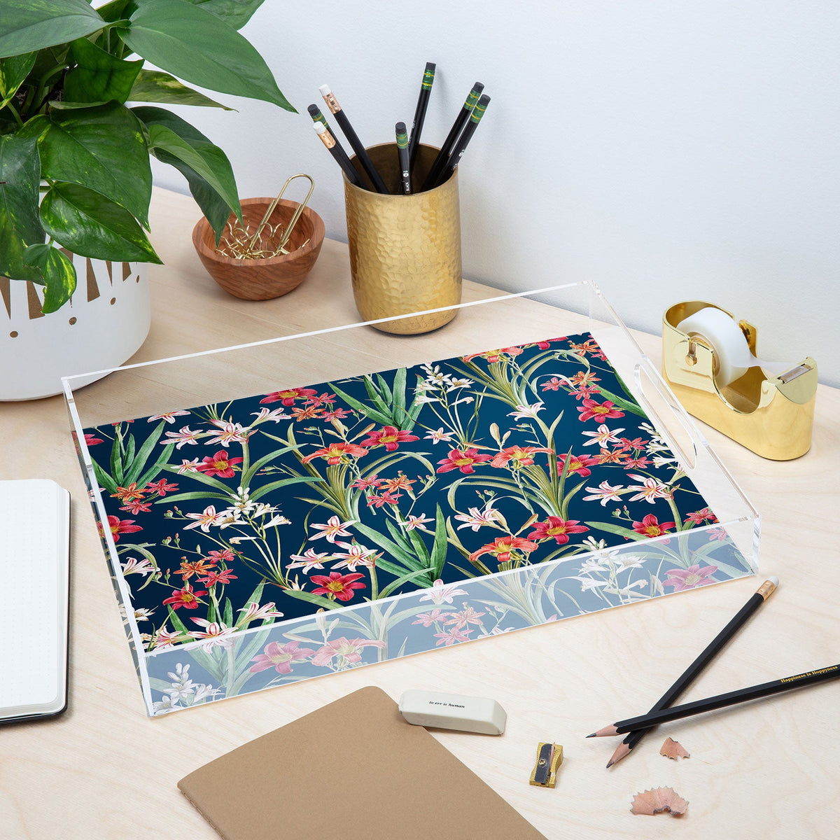83 Oranges Blossom Botanical Acrylic Tray
