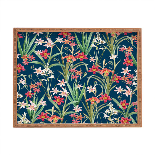 83 Oranges Blossom Botanical Rectangular Tray