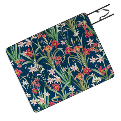 83 Oranges Blossom Botanical Picnic Blanket