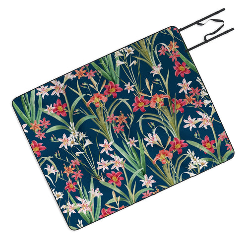 83 Oranges Blossom Botanical Picnic Blanket