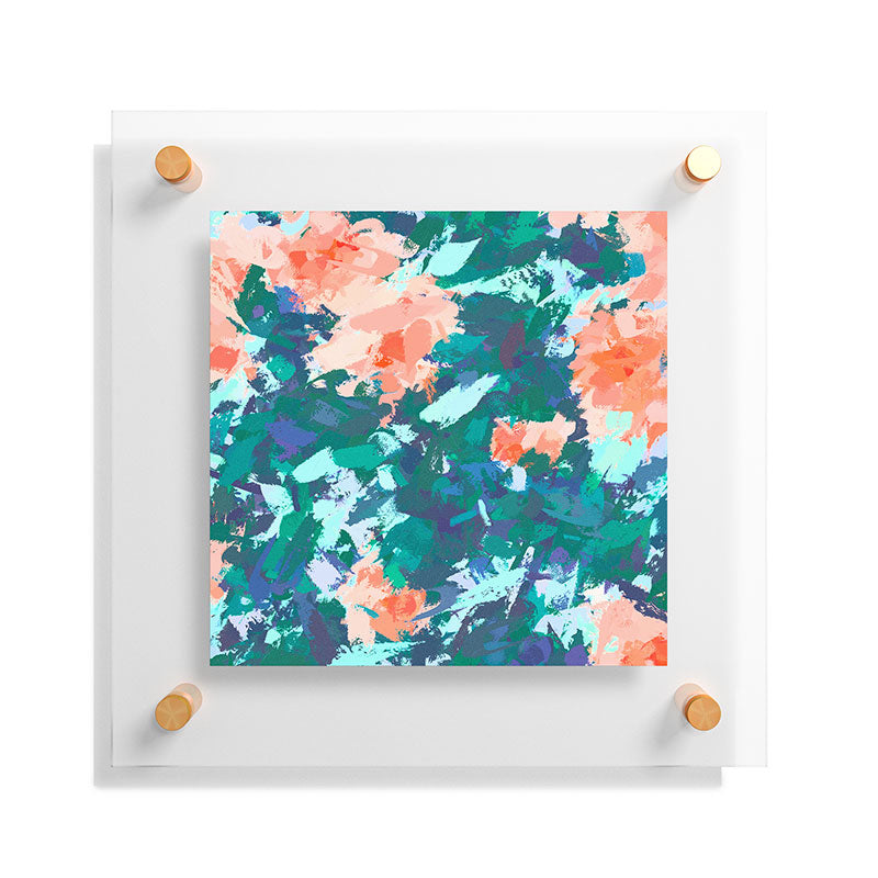 83 Oranges Blossomed Garden Floating Acrylic Print