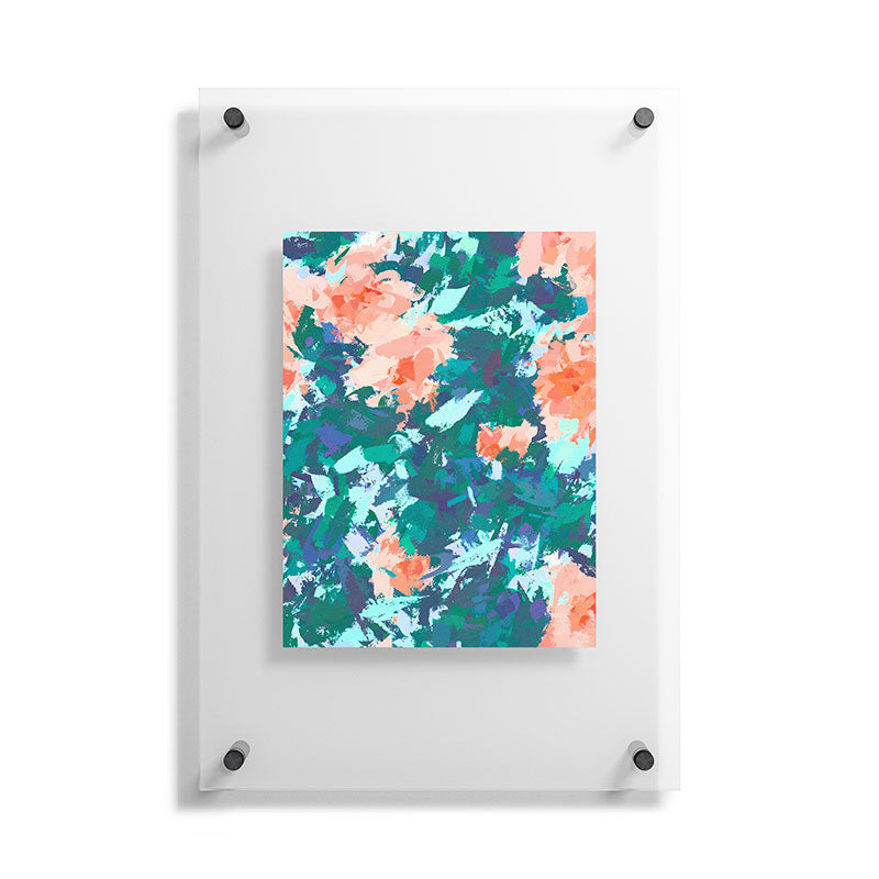 83 Oranges Blossomed Garden Floating Acrylic Print