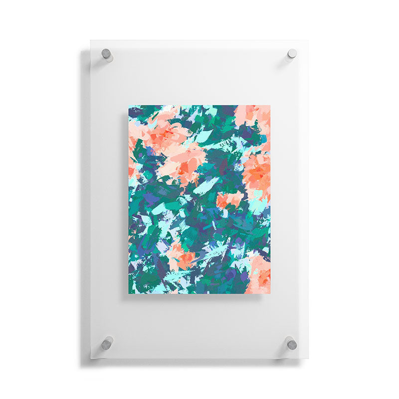 83 Oranges Blossomed Garden Floating Acrylic Print