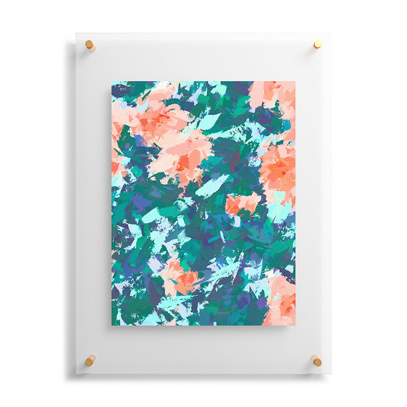 83 Oranges Blossomed Garden Floating Acrylic Print